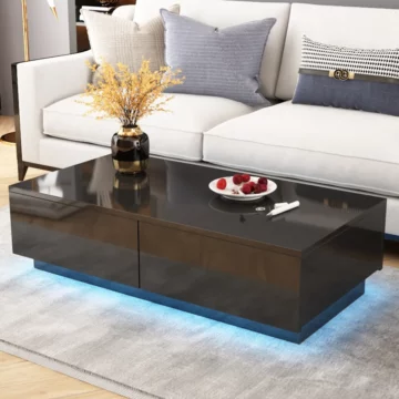 RGB LED Tea Table   Home Office Coffee End Table | PricZone