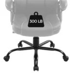 Black Ergo Swivel Chair   High Back  Faux Leather 6 | PricZone