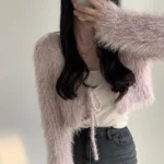 Velvet Cardigan Sweater Soft Sexy Loose 3 | PricZone Velvet Cardigan Sweater Soft Sexy Loose 3 | PricZone