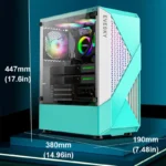 ATX Mid Tower Diamond Grid Gaming Case 4 | PricZone