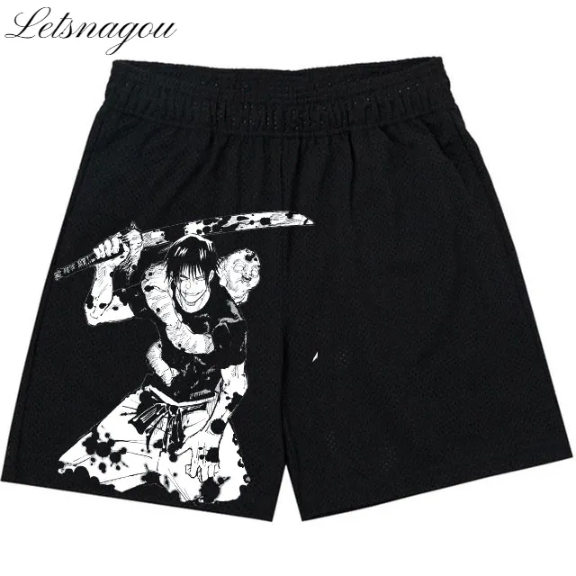Jujutsu Kaisen Toji Mesh Gym Shorts 1 | PricZone Jujutsu Kaisen Toji Mesh Gym Shorts | PricZone