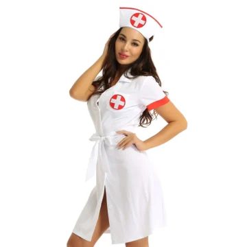 Sexy Nurse Roleplay Costume with Hat Belt 2 | PricZone Sexy Nurse Roleplay Costume with Hat Belt 2 | PricZone