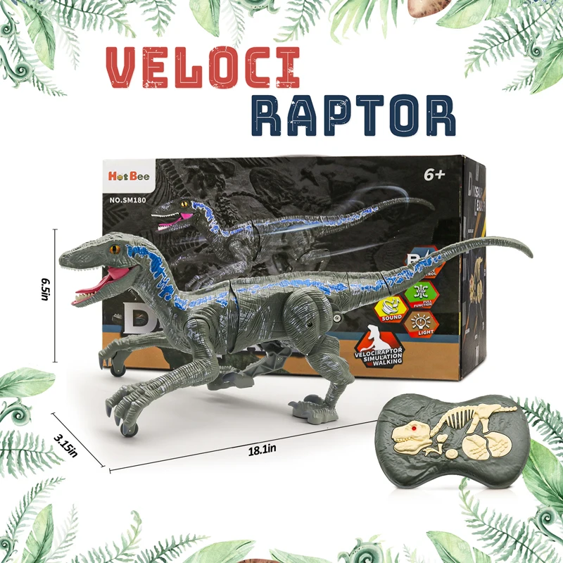 Blue Raptor RC Dino Toy Kids Jurassic Gift 4 | PricZone Blue Raptor RC Dino Toy Kids Jurassic Gift 4 | PricZone
