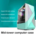 ATX Mid Tower Diamond Grid Gaming Case | PricZone