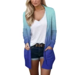 Gradient Print Long Sleeve Cardigan for Women 2 | PricZone Gradient Print Long Sleeve Cardigan for Women 2 | PricZone