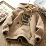 Boys Warm Velvet Hoodie   Winter Thermal 5 | PricZone