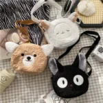 Kawaii Corgi  Cat Plush Crossbody Bag 2 | PricZone