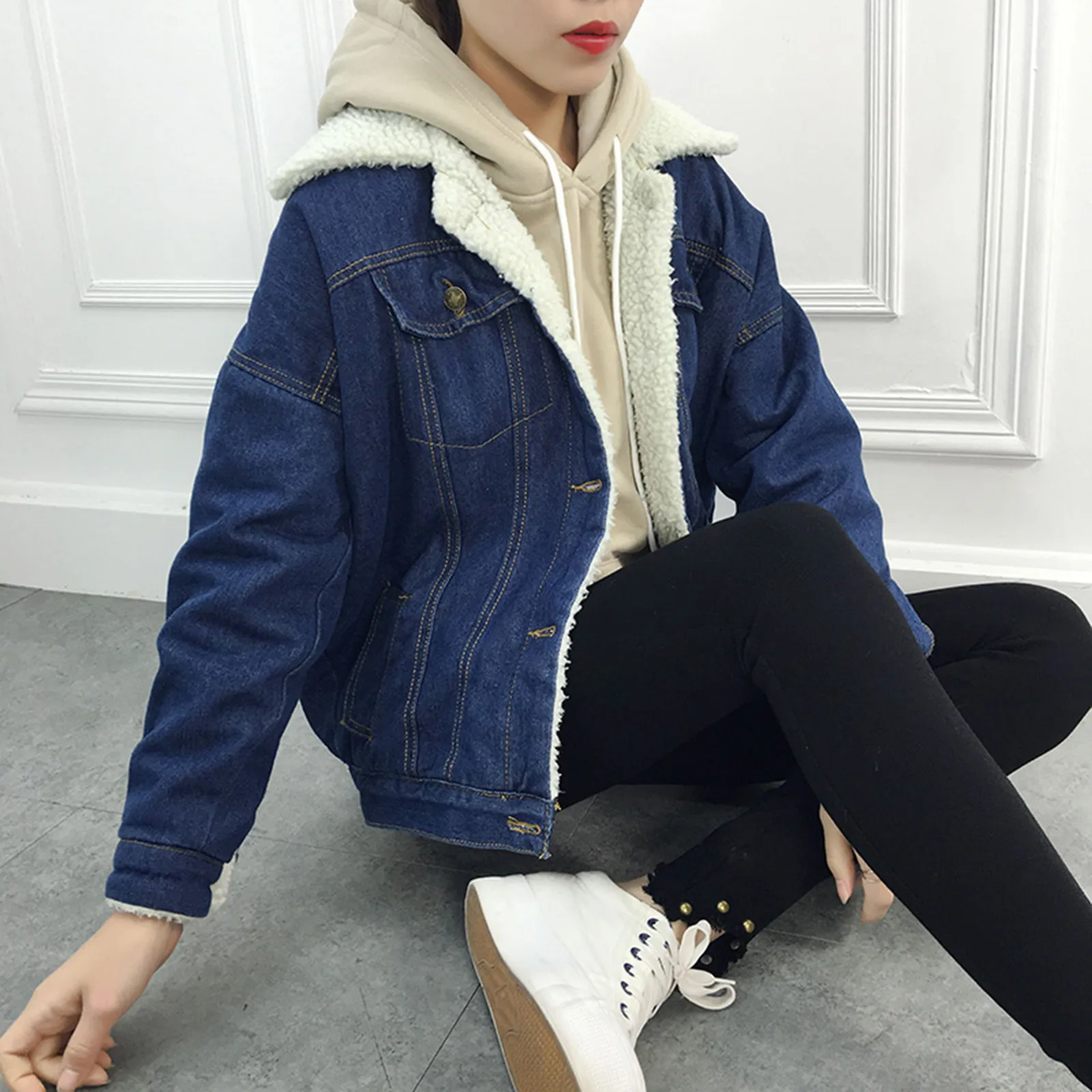Warm Wool Denim Jacket 2023 Casual Fit 4 | PricZone Warm Wool Denim Jacket 2023 Casual Fit 4 | PricZone