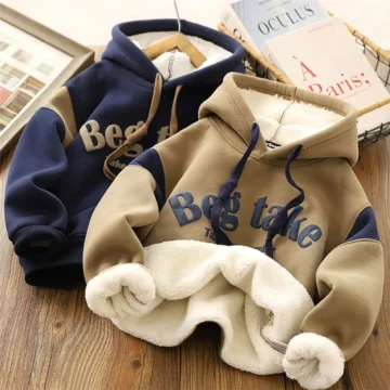 Warm Hoodie for Kids 4 12Y   Letter Print | PricZone