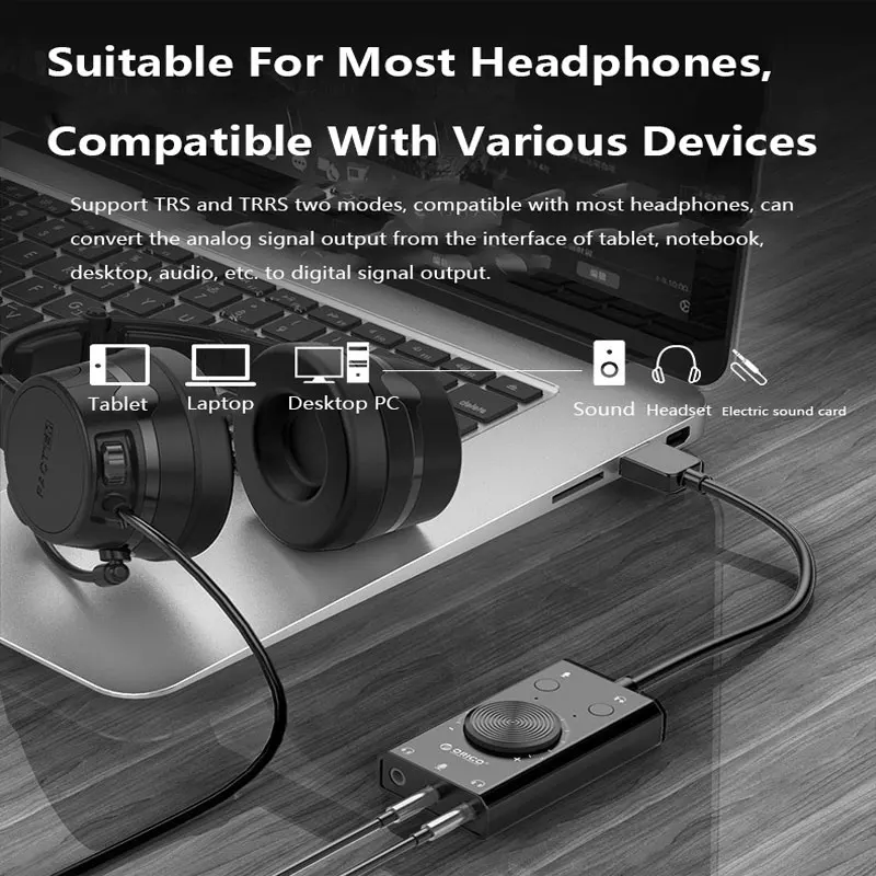USB Sound Card Adapter with Mic Volume 5 | PricZone USB Sound Card Adapter with Mic Volume 5 | PricZone