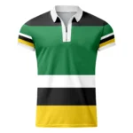 Stylish Mens Splicing Print Zipper Collar Tee 3 | PricZone