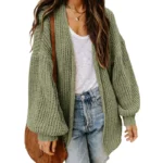 Winter Lantern Sleeve Thick Cardigan Coat 5 | PricZone Winter Lantern Sleeve Thick Cardigan Coat 5 | PricZone