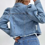 Puff Sleeve Denim Jacket 2024 Womens 2 | PricZone Puff Sleeve Denim Jacket 2024 Womens 2 | PricZone