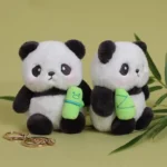 Cute Panda Keychain   Plush Car Charm 4 | PricZone
