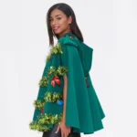 3D Christmas Tree Hooded Cape Costume 5 | PricZone