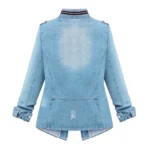 Autumn Slim Denim Coats for Women   Zip Style 3 | PricZone