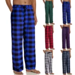 Classic Plaid Mens Pajamas with Pockets 6 | PricZone