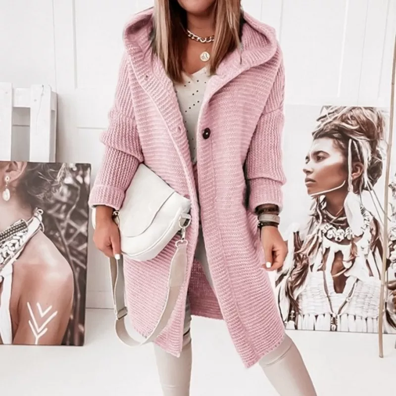 Oversize Knit Y2k Hooded Cardigan 1 | PricZone Oversize Knit Y2k Hooded Cardigan | PricZone