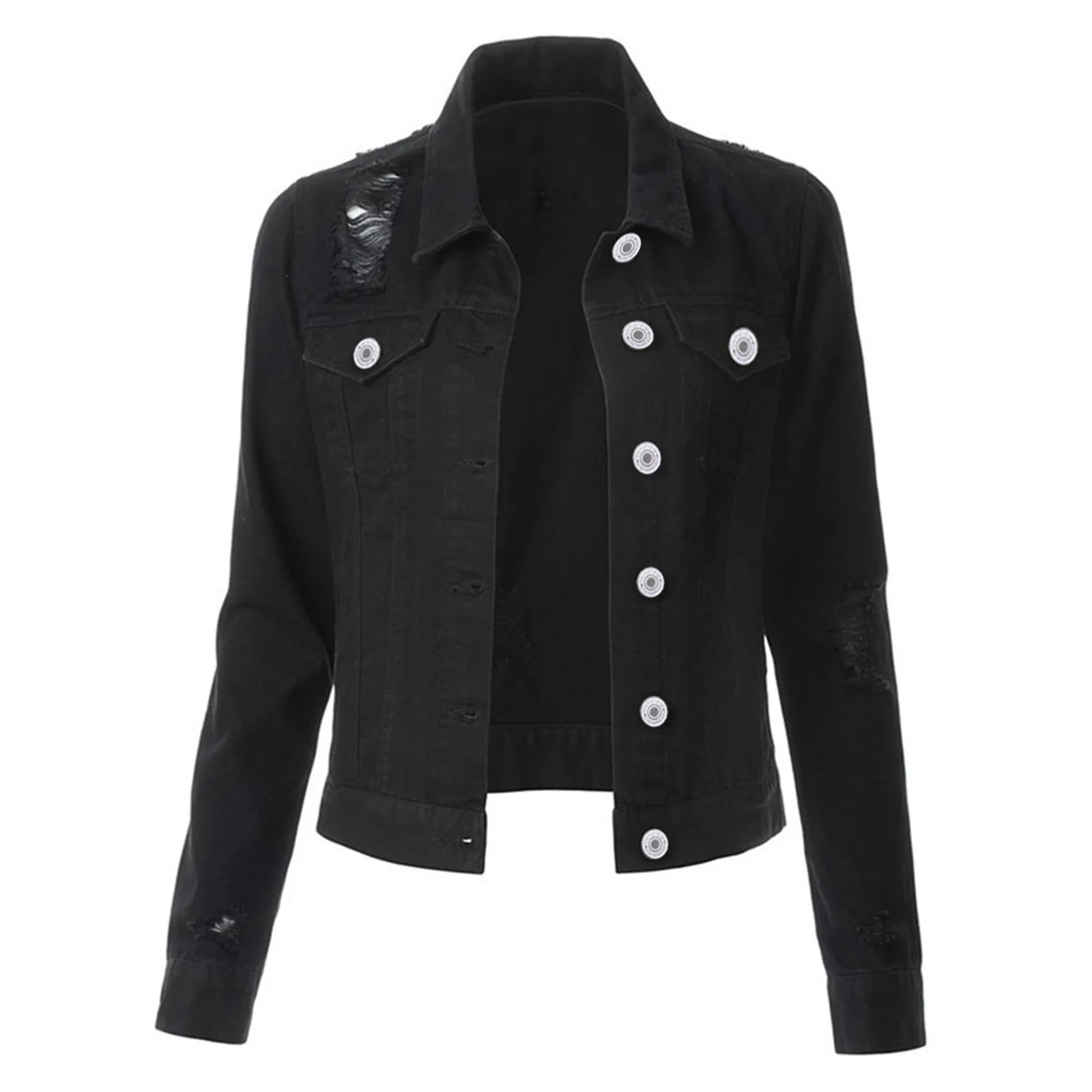 Slim Korean Denim Jacket for Women 6 | PricZone Slim Korean Denim Jacket for Women 6 | PricZone