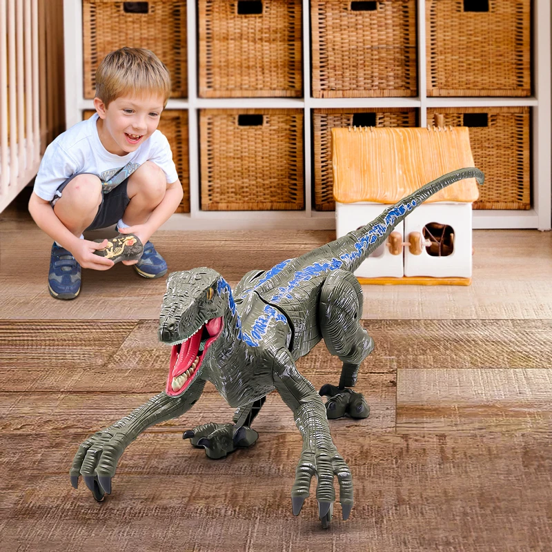 Blue Raptor RC Dino Toy Kids Jurassic Gift 6 | PricZone Blue Raptor RC Dino Toy Kids Jurassic Gift 6 | PricZone
