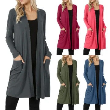 Autumn Slim Women's Long Cardigan