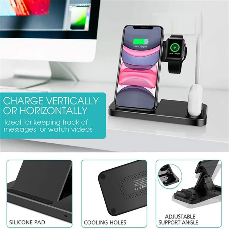 3in1 Foldable Charger Phone Stand 5 | PricZone 3 in 1 Foldable Charger Phone Stand 5 | PricZone