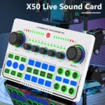 X50 RGB Bluetooth DJ Mixer   Live Stream Sound | PricZone