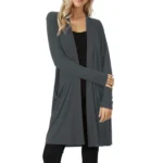 Autumn Slim Womens Long Cardigan 4 | PricZone