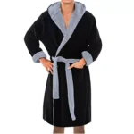 Mens Plush Warm Long Robe  Kimono 2 | PricZone