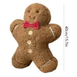 Xmas Gingerbread Plush Pillow   Cute  Cozy 6 | PricZone