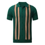 Stylish Mens Striped Polo Shirt   Slim Fit Tee 3 | PricZone