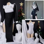 Adult Womens Nun Halloween Costume   Fancy Dress Outfit 4 | PricZone