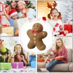 Xmas Gingerbread Plush Pillow   Cute  Cozy 5 | PricZone
