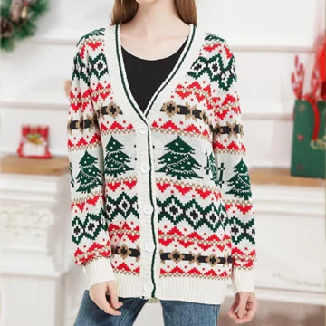 Festive Knit Cardigan for Women   Xmas Style | PricZone