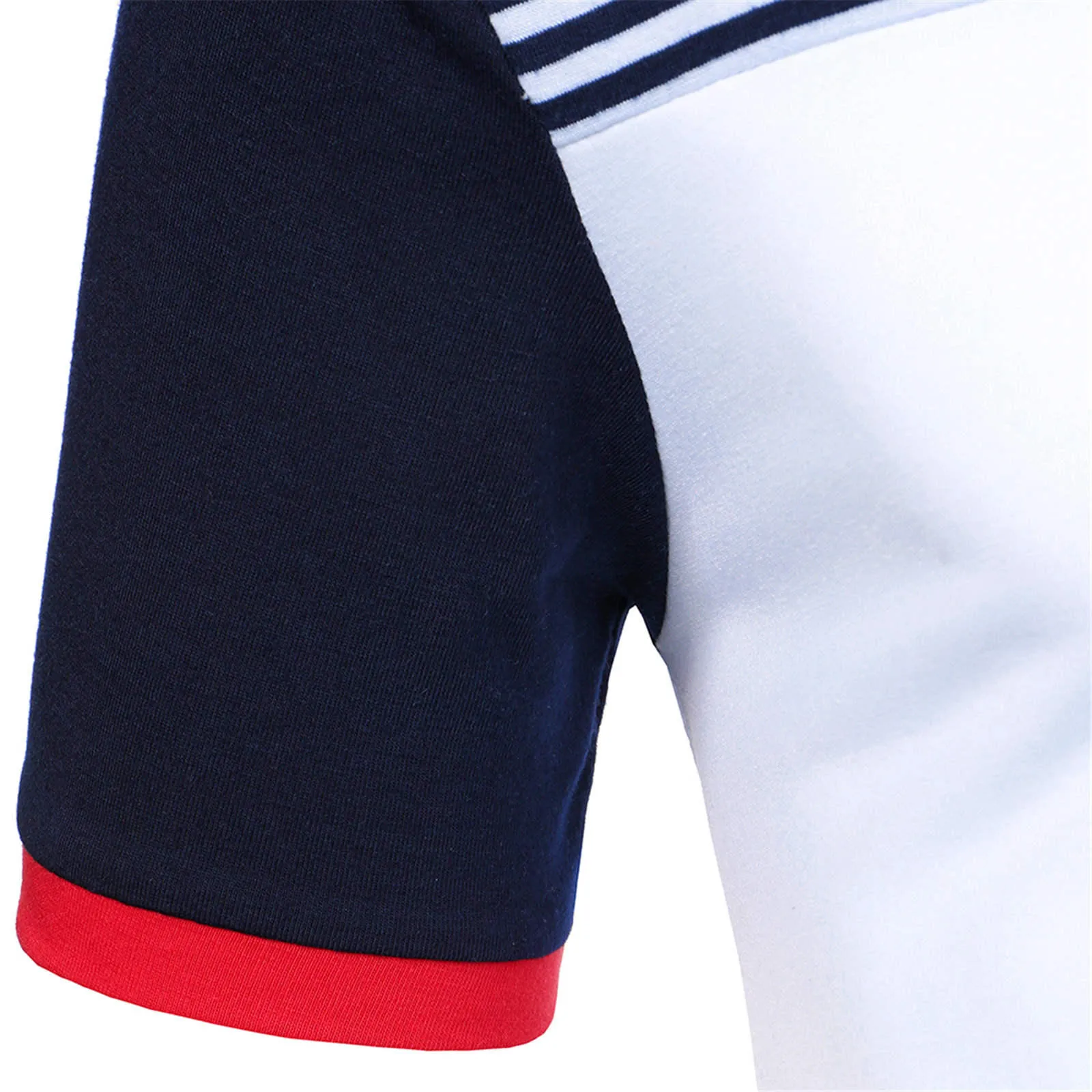 Summer Contrast Polo Shirt Casual Mens Fashion 6 | PricZone Summer Contrast Polo Shirt Casual Mens Fashion 6 | PricZone