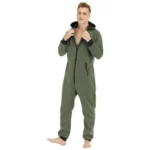 Hooded Mens Fleece Onesie   Cozy Sleepwear 2 | PricZone