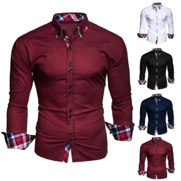 Slim Fit Mens Plaid Polo Shirt   Formal  Stylish | PricZone
