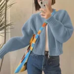 Chic Korean Knit Zipper Cardigan for Women 6 | PricZone Chic Korean Knit Zipper Cardigan for Women 6 | PricZone