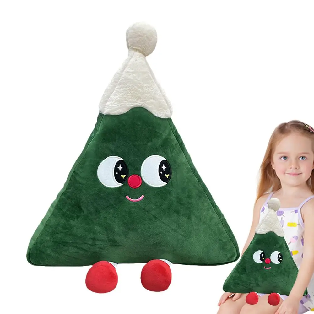 Cute Plush Christmas Tree Pillow for Gifts