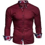 Slim Fit Mens Plaid Polo Shirt   Formal  Stylish 4 | PricZone