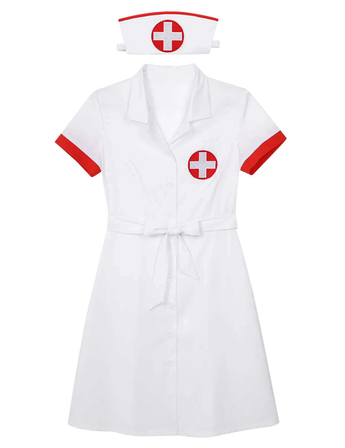 Sexy Nurse Roleplay Costume with Hat Belt 4 | PricZone Sexy Nurse Roleplay Costume with Hat Belt 4 | PricZone