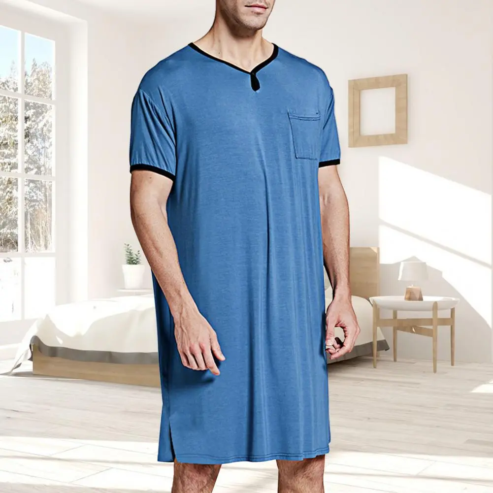 3XL Mens Comfy Pocket Nightgown Sleepwear 2 | PricZone 3XL Mens Comfy Pocket Nightgown Sleepwear 2 | PricZone