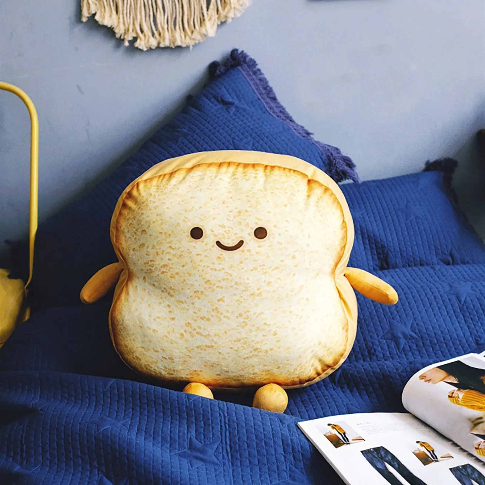 Cute Kawaii Toast Plush Pillow Soft Bedroom Decor 3 | PricZone Cute Kawaii Toast Plush Pillow Soft Bedroom Decor 3 | PricZone