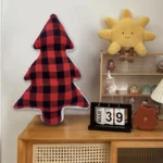 Red Plaid Christmas Tree Pillow Cozy Gift 5 | PricZone Red Plaid Christmas Tree Pillow Cozy Gift 5 | PricZone