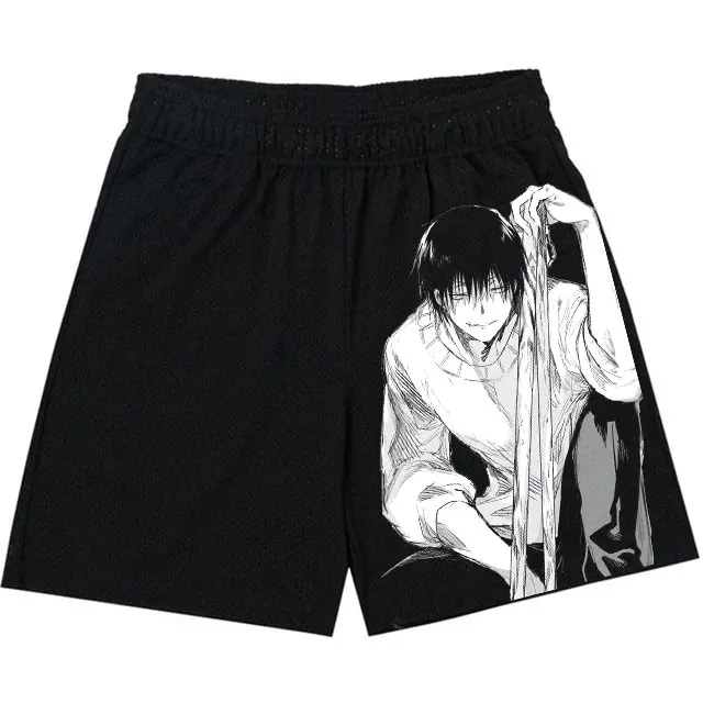 Jujutsu Kaisen Toji Mesh Gym Shorts 6 | PricZone Jujutsu Kaisen Toji Mesh Gym Shorts 6 | PricZone