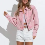 Rhinestone Tassel Denim Jacket for Women 5 | PricZone