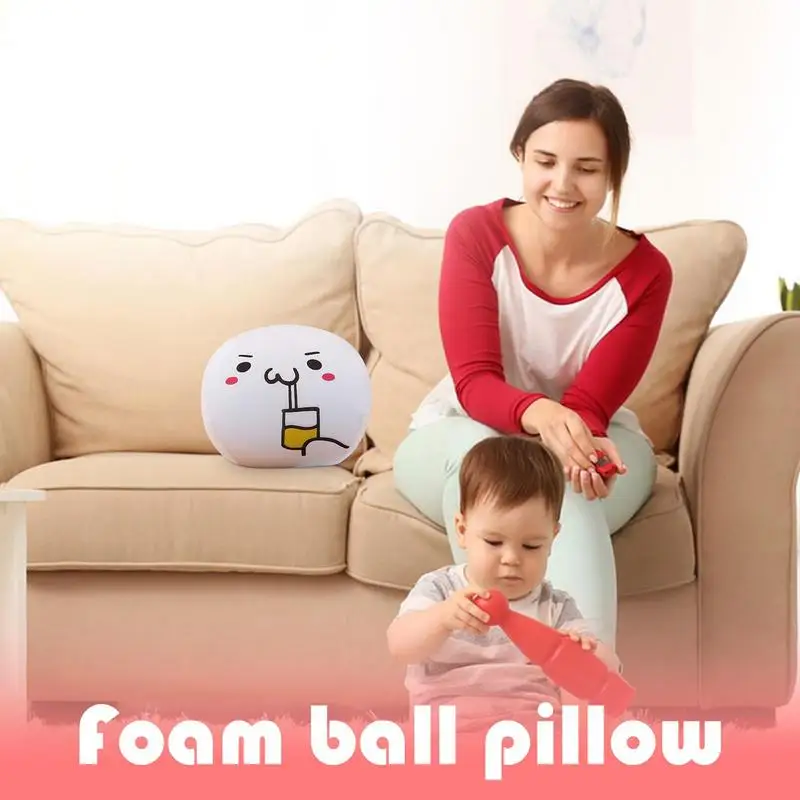 Emoticon 3D Plush Sphere Pillow Decor 4 | PricZone Emoticon 3D Plush Sphere Pillow Decor 4 | PricZone