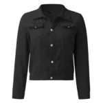 Black Slim Denim Jacket for Women 4 | PricZone