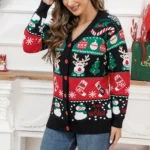 Festive Knit Cardigan for Women   Xmas Style 4 | PricZone