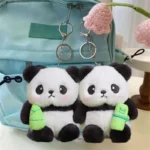 Cute Panda Keychain   Plush Car Charm 3 | PricZone
